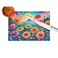 thumbnail image 4 of Carolines Treasures DAC1465LCB 15 x 12 in. Zinnias in Color Glass Cutting Board - Large, 4 of 5