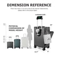 thumbnail image 3 of Luggage Feilario Hardside Spinner de 20 pulgadas con cierre TSA de aluminio, 3 of 6