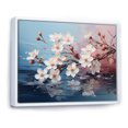 thumbnail image 2 of Designart "Orchard'S Beauty In Blossom" Flower Field Floater Framed Wall Art Living Room, 2 of 5