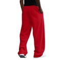 thumbnail image 3 of Havenx Gothic Graphic Joggers for Men Elastic Waist Drawstring Sweatpant with Pockets Wide Leg Joggers Hip Hop Lounge Athletic Relaxed Fit Clothes,Red 3XL, 3 of 4