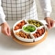 thumbnail image 4 of Snack Tray, Fruit Trays For Serving | Chips and Dip Container Dish Bowl | Reusable Serving Organizer Plate | 5 Compartments Appetizer Platter For Dried Fruit Veggie Charcuterie Candy, 4 of 9