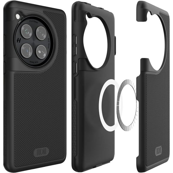 TUDIA MergeGrip Oneplus 12 Case 5G 2024 Magsafe Compatible Heavy Duty - Matte Black