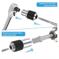 thumbnail image 4 of Tap Socket Set, Tap Holder Tool 3/8 Inch Stable Tap Holders Sockets Compatible Tap Extractor Tool for Screw Extractors,1 set tap sockets,silver, 4 of 8