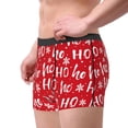 thumbnail image 2 of Pofeuu Hohoho Print Men’s Boxer Briefs, Moisture-Wicking Underwear, Regular,Trunk-XX-Large, 2 of 5