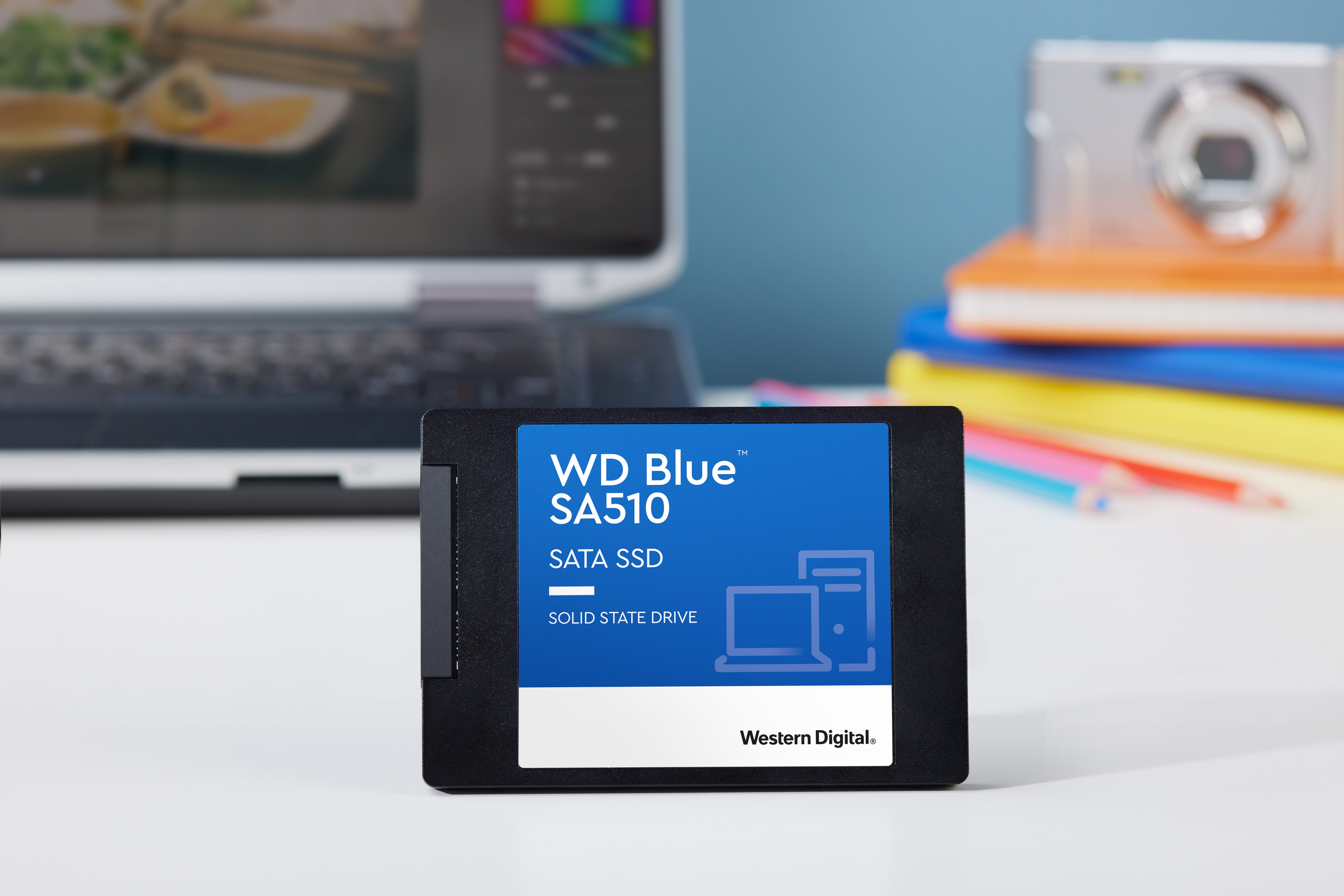 WD Blue 500GB SA510 SATA SSD - Internal Drive with Cyber