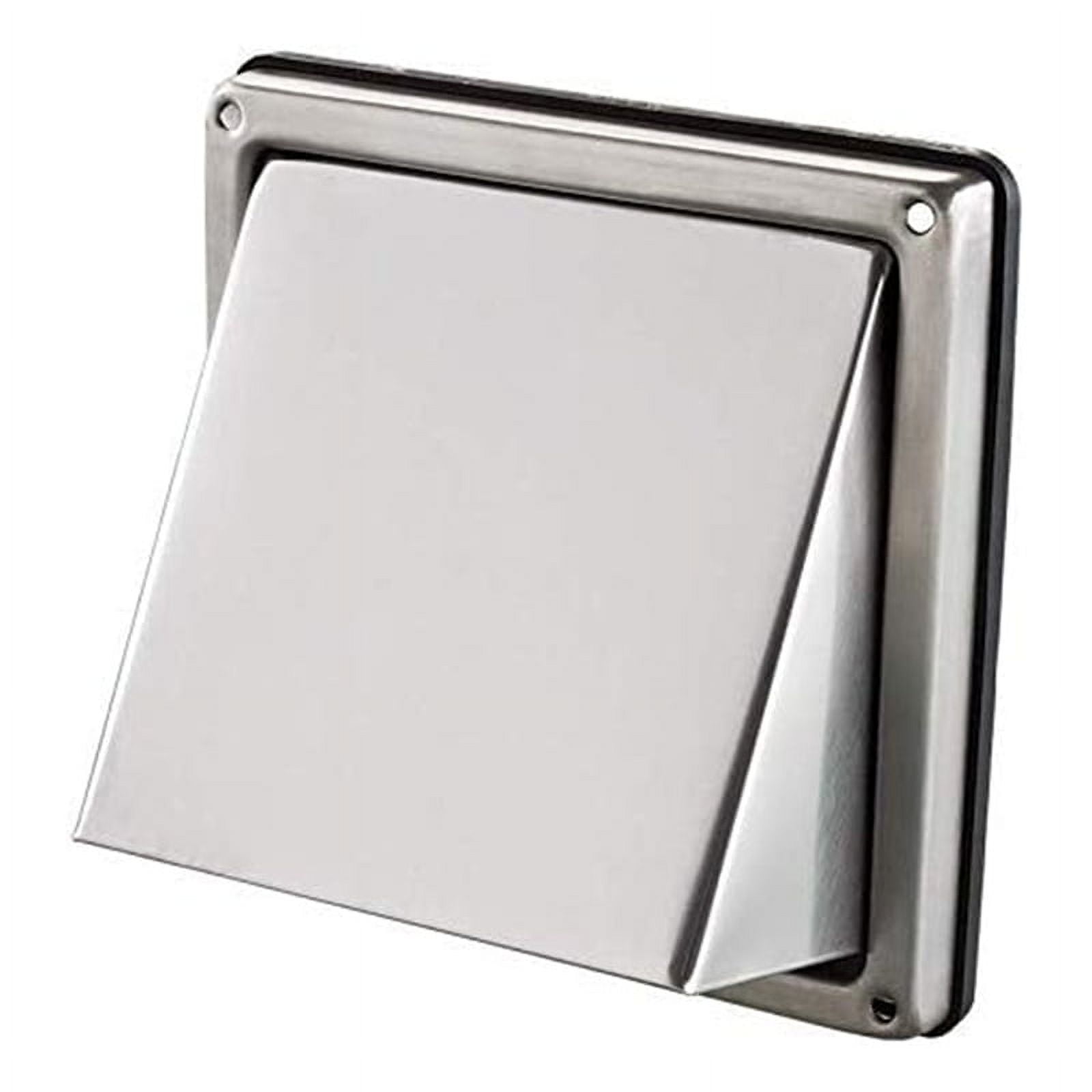 5-Inch External Extractor Wall Vent Cushioned Non Return Flap, Stainless Steel Outside Dryer Vent Covers for House