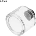 thumbnail image 3 of HARFINGTON 4pcs 120ml/4oz Empty Glass Diffuser Bottle 3" x 2.8" Refillable Fragrance Accessories Aromatherapy Jar Container for Replacement Reed Diffuser DIY Home Bathroom Transparent, 3 of 6