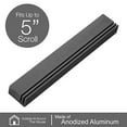 thumbnail image 4 of A&S Mezuzot Aluminum Mezuzah Case in Adi Sidler Track Design Door Mezuzah for Parchment Scroll Home Blessing Decor (Grey, 6 Inches), 4 of 5