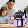 thumbnail image 3 of Sac à Dos Grande Capacité pour Filles Résistant à l'Eau Compartiments Multiples Sangles Rembourrées Durables Réglables pour École Usage Quotidien, 3 of 5