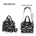 thumbnail image 4 of Herdesigns Bats Insulated Lunch Bag for Women Men Adults Large Reusable Lunch Box Halloween Leakproof Cooler Tote Bags with Adjustable Shoulder Strap, 4 of 7