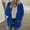 Blue, variant on Jacenvly Cardigans For Women Trendy Long Sleeve Solid Knit Fall Sweater Warm Comfort Thigh Length Coat Tops Casual Trendy Pocket Button Jacket Blouse