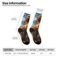 thumbnail image 2 of KLL Blue Sky White Cloud Eagle Print Cool Socks Men's Women's Crew Socks Funny Crazy Novelty Stockings, 2 of 6
