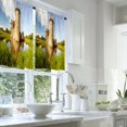 thumbnail image 2 of LALILO Kitchen Curtains and Valances Set of 3 36" Castle Window Treatment Tiers for Window Decor, 2 of 5