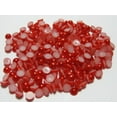 thumbnail image 2 of U8MO 1000 Red Flatback Half Pearl Bead 6mm Flat Back Scrapbook Craft, 2 of 4
