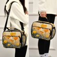thumbnail image 5 of Insulated Lunch Bag 6L Leak-Proof Lunch Box with Shoulder Strap Multiple Pockets Lunch Tote Yellow Flowers on The Grass, 5 of 9