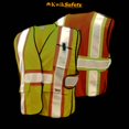 thumbnail image 2 of KwikSafety CAPITAL Hi Vis Reflective ANSI PPE Breakaway Class 2 Safety Vest Size: S/M, Color: Yellow, 2 of 7