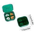 thumbnail image 5 of Travel Pill Organizer, Weekly Pill Box, Portable Pill Dispenser, Large Daily Pill Case for Vitamin, Medicine, Fish Oil/Supplements Flip Design 8 Compartments (D), 5 of 7