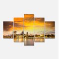 thumbnail image 2 of Financial District of London at Twilight - Cityscape Canvas Print, 2 of 3