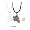 thumbnail image 2 of Wuztai Iron Magnet Couple Necklace Valentine's Gift, Fashionable Personalized Men Women Love Symbol Jewelry, Romantic Pair Accessories, 2 of 2