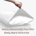thumbnail image 5 of Lidoloka Luxury Bamboo Rayon Pillowcases Set Queen Size for Adult 2Pcs,Cool&Soft,20"x30",White, 5 of 5
