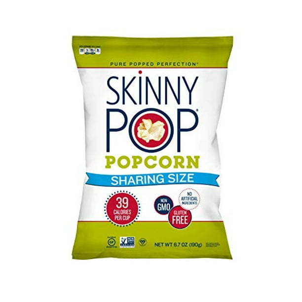 SkinnyPop Original Popcorn, Gluten Free, Vegan Popcorn, NonGMO