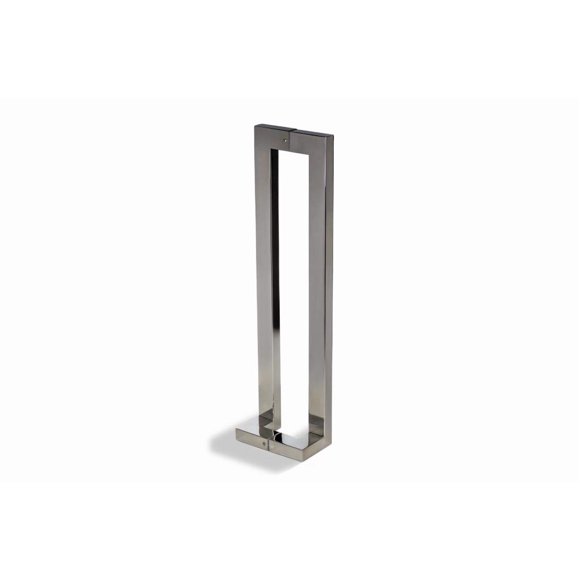 24 Inches Stainless Steel Barn Door Handles Chrome Mirror Polished Finish, Internal External Modern Door Handle Pull for Commercial Glass Doors Sliding Wooden Fiberglass Doors, Rectangular Bar