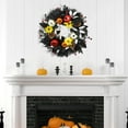 thumbnail image 4 of sruoe Halloween Decor, Halloween Decoration Indoor, Artificial Wreaths, Halloween Decoration Outdoor, Halloween Decoration, Halloween Simulation Decorative Wreath Door Wall Party Decor, 4 of 6