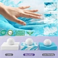 thumbnail image 3 of Bestier 3-in-1 Dual Layer Full Mattress Topper for Room Essentials, 2 inch Gel Memory Foam, 2 inch Thick Tencel Pillow Top Pad, Mattresses Cover for Bed, 6"-20" Deep Pocket, White, 3 of 9