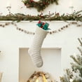 thumbnail image 4 of Christmas Stockings, Personalized Xmas Stocking Large Size Cable Knitted Socks Gifts Decor for Fireplace Wall Stair Holiday Party Supplies (White), 4 of 6