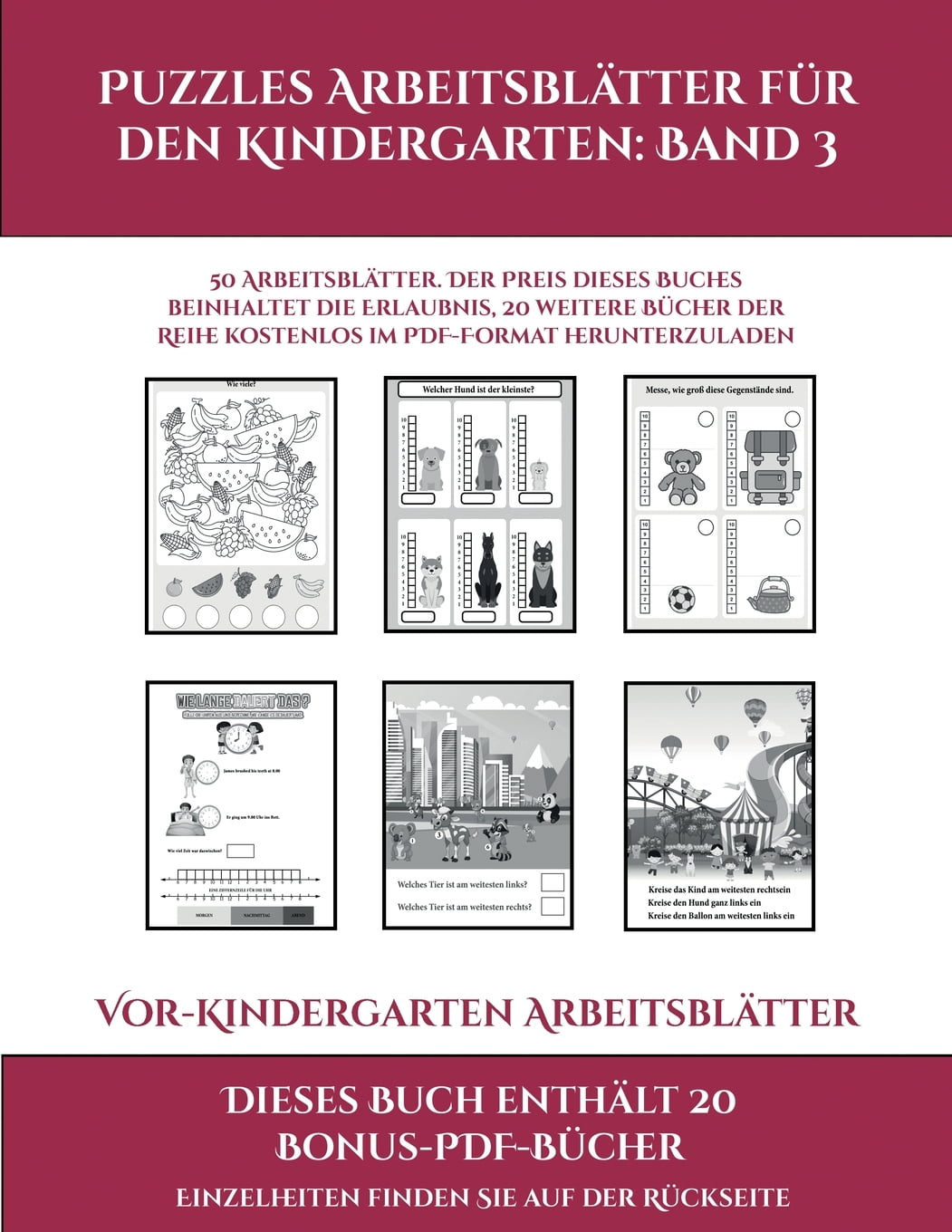 Vor-Kindergarten Arbeitsblätter: Vor-Kindergarten Arbeitsblätter