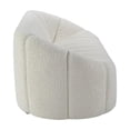 thumbnail image 2 of Bowery Hill Contemporary Wooden Frame Sofa in White Teddy Sherpa, 2 of 6