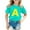 Mint Green, variant on Hienoo Toddler Girls Graphic T Shirt Short Sleeve Cotton T-Shirt Kid Casual Tee, Sizes 3-9