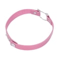 thumbnail image 3 of Gargantilla ajustable de cuero de PU, gargantilla gótica punk, accesorio de disfraz de Halloween para mujeres y niñas, color rosa, 3 of 14