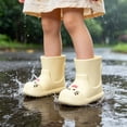 thumbnail image 2 of LIIPEE Kids Unisex Rain Boots For Boys And Girls Cartoon Cat Comfortable Soft Sole Lightweight Shoes Outdoor Garden Fashion Waterproof Cute Non- Footwear,6-7 Years, 2 of 5