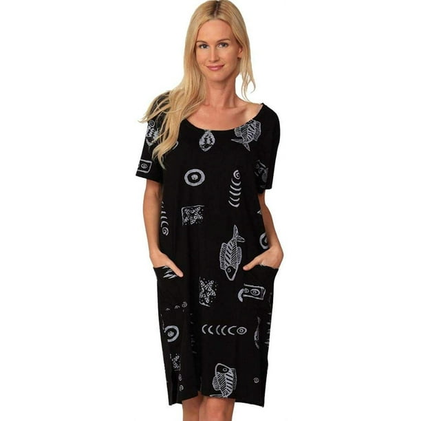 Ingear Womens Beach Long Cotton Tank Dress Casual Beachwear Sundress