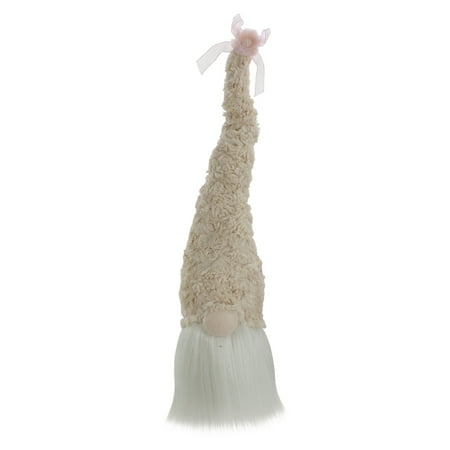 UPC: 0191296916868 | 21.5 Pink and White Spring and Easter Gnome Head Table Top Decor
