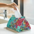 thumbnail image 5 of Goofa Cartoon Map Of Europe Pattern Triangle Square Tissue Box Cover, Modern PVC Leathe Facial Paper Holder,Decorative Holder/Organizer for Bathroom Vanity Countertop, 5 of 9