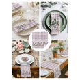 thumbnail image 3 of Purple Lavenders Cloth Napkins Set of 4 Reusable Dinner Napkins, Spring Floral Plaid Farmhouse Rustic Cocktail Napkin Washable Table Napkins for Wedding/Holiday Party/Baby Shower 20"x20", 3 of 7