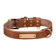 thumbnail image 3 of personalizable para perro con placa de identificación grabable, etiqueta de identificación grabada ajustable, con placa de personalizada Marrón S, 3 of 8