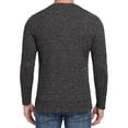 thumbnail image 3 of GIRUNS Men's Crew Neck Sweaters Rib Knit Pullover Sweater Soft Lightweight Long Sleeve Sweatshirt Dark Grey XL, 3 of 6