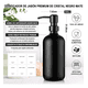 thumbnail image 2 of Dispensador De Jabon 2 Kit Vidrio Baño Accesorios Liquido Xtellar Color Negro, 2 of 3