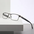 thumbnail image 3 of Gafas de lectura para personas mayores, gafas de lectura de moda para personas mayores, montura óptica de metal para gafas de lectura., 3 of 5