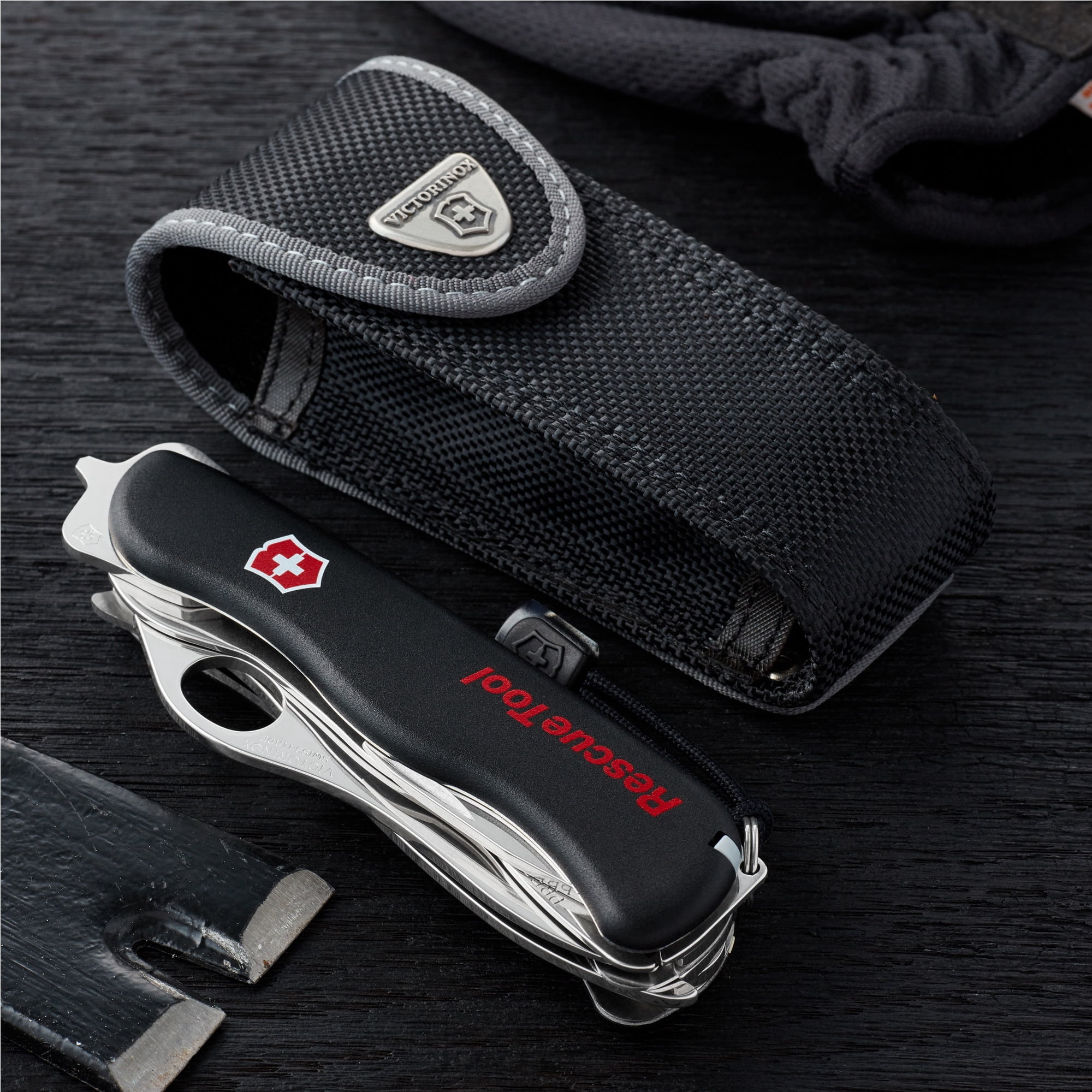 Victorinox Rescue Tool 13 Function Black Pocket Knife with Pouch