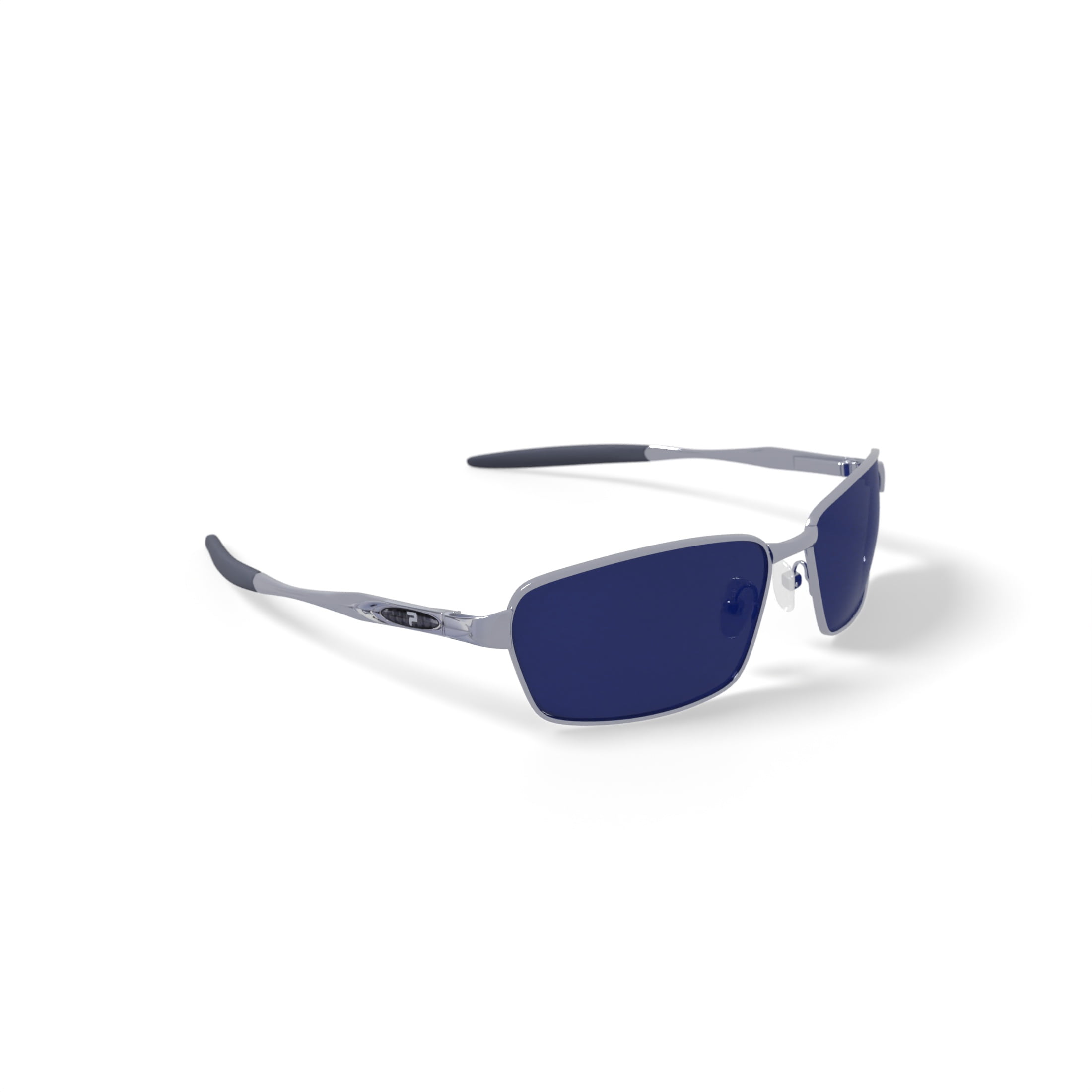 PRX Men’s Sunglasses, Cobra - Dark Gunmetal, Rectangle, Metal, 62-14-130, with Case