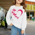 thumbnail image 2 of Mercatoo Teen Girls Cute Bowfront Crew Neck Sweatshirts Oversized Loose Cotton Pullover Sweatshirts Kids Long Sleeve Sweater, 2 of 7