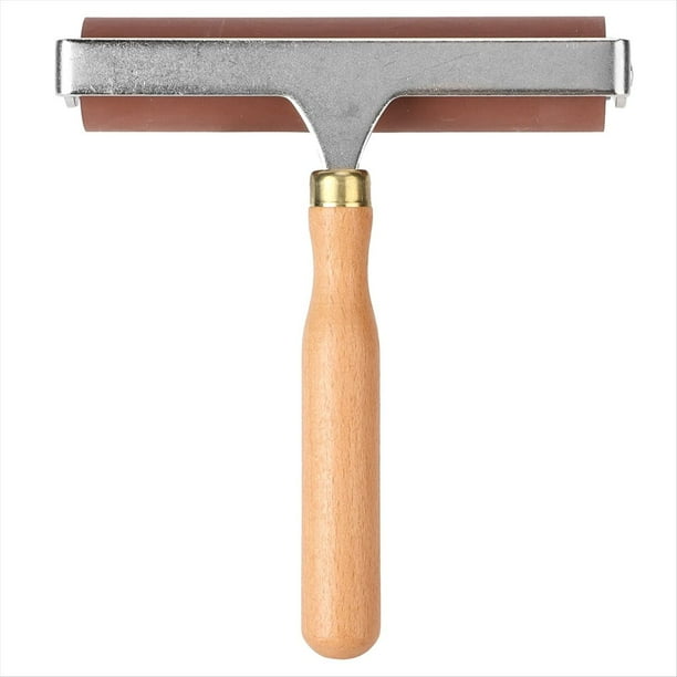 Rodillo de Goma Elástica Resistente, Flexible y Suave de Brayer para Álbumes de Recortes de Impresión, Rodillo de Goma, Rodillo de Tinta (15 cm)