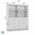 thumbnail image 5 of Pur by Bestar 72" Storage Kit in Bark Gray, 5 of 8