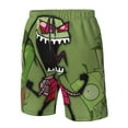 thumbnail image 5 of Invader Zim Comedy Show Men's Beach Shorts Swim Trunks Casual Quick Dry Board Shorts Swimwear with Mesh Lined and Pockets, 5 of 8