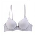 thumbnail image 1 of Sujetador de ropa interior fruncido de pecho grande, pequeño, antiflacidez, fino, ajustable para mujer, 1 of 4