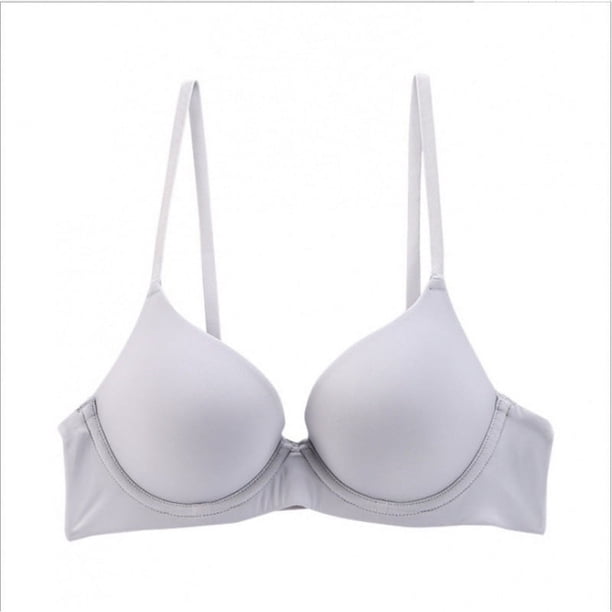 Sujetador de ropa interior fruncido de pecho grande, pequeño, antiflacidez, fino, ajustable para mujer